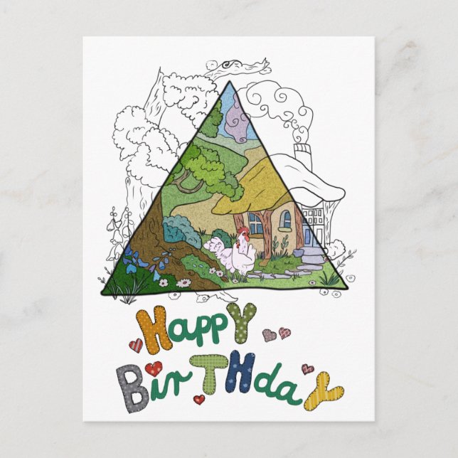 Hühnerhaus Vykort (Framsida)