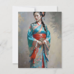 Hui Chinese Woman G Julkort