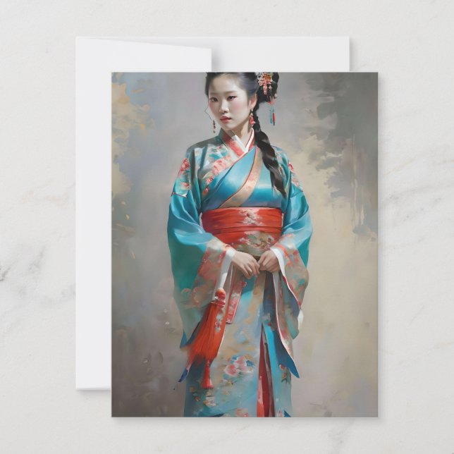 Hui Chinese Woman G Julkort (Framsida)