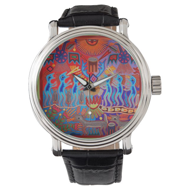 Huichol Shaman Ritual Ceremony Watch Armbandsur (Framsida)