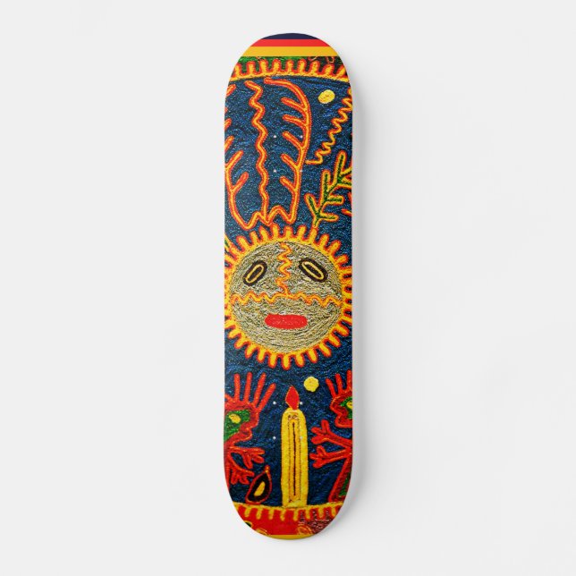 Huichol Spirit Skateboard (Framsida)