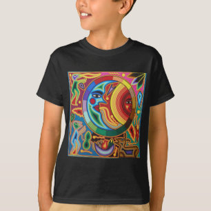 Huichol stränger konst från Mexico Tee Shirt
