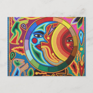 Huichol String Art från Mexiko Vykort