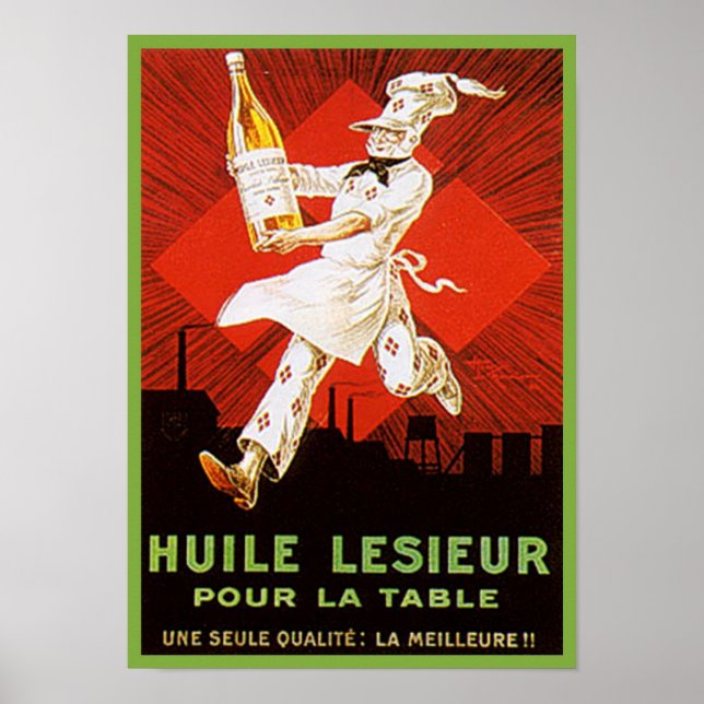 Huile Lesieur Vintage annons Poster (Framsidan)