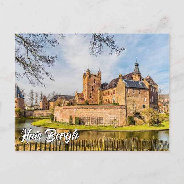 Huis Berge slott, s'Heerenberg, Nederländerna Vykort (Framsida)