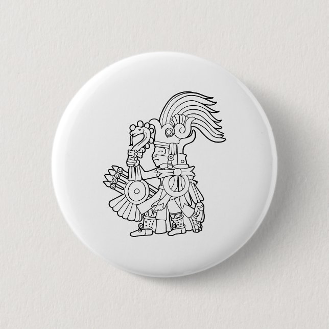Huitzilopochtli Aztec Gud Aztec Mythology Mayan Su Knapp (Framsida)