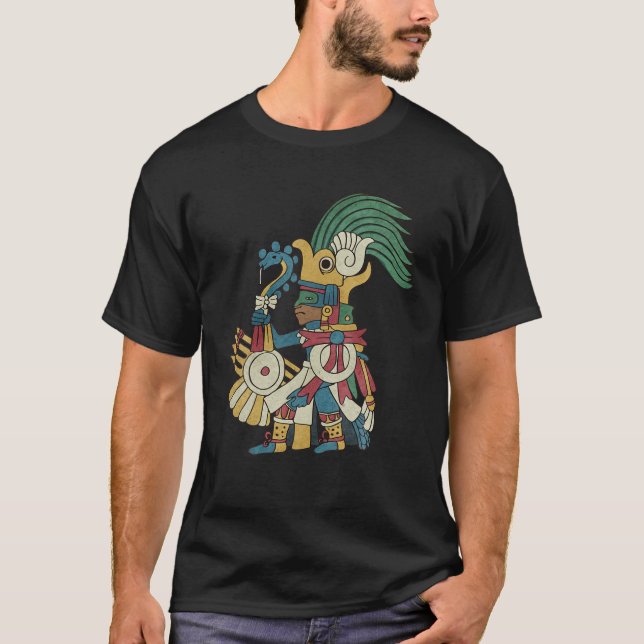 Huitzilopochtli Aztec Gud Aztec Mythology Mayan Su T Shirt (Framsida)