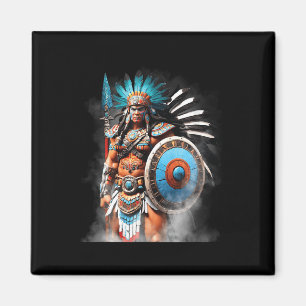 Huitzilopochtli Aztec Sol och Krig God Tenochtitla Magnet