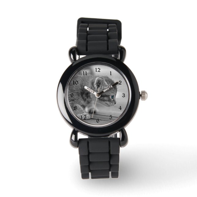 Huka sig ned kattungen armbandsur (Framsida)