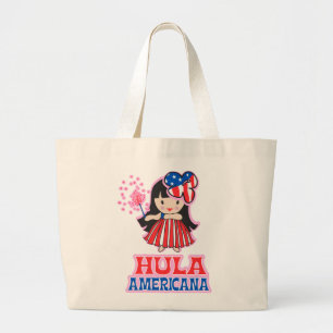 Hula Americana Bags & Totes Jumbo Tygkasse