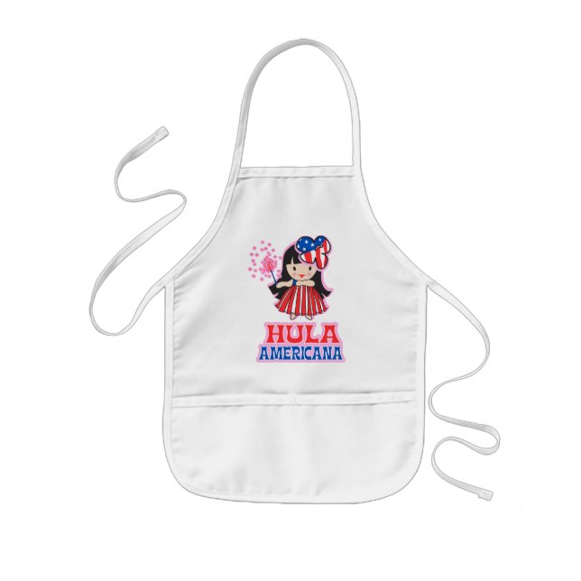 Hula Americana Barn apron Barnförkläde (Framsidan)