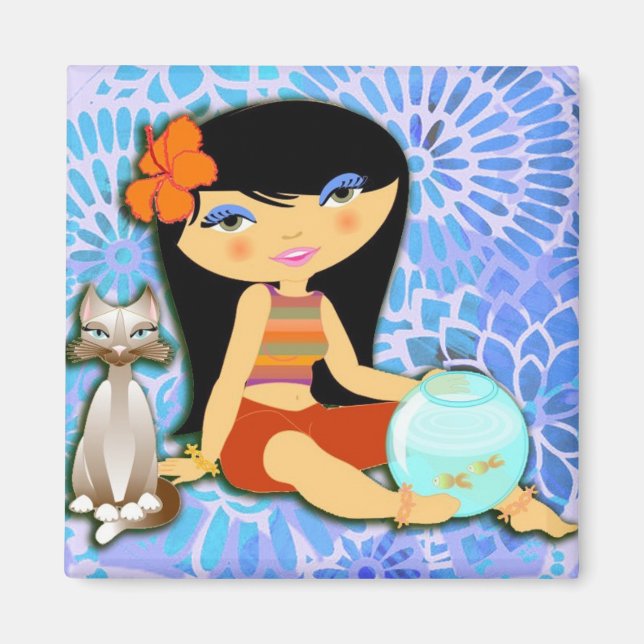 HULA ÄR PUURFECT COOLA MAGNET (Framsidan)