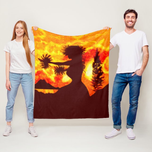 Hula Dancer  Fleecefilt (På plats)