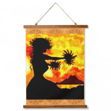 Hula Dancer Hanging Tapestry