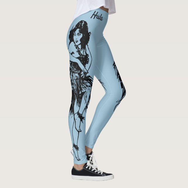 Hula Dancer Original Art Workout Leggings (Höger)