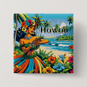 Hula Dancer på Hawaiianska öarna Knapp