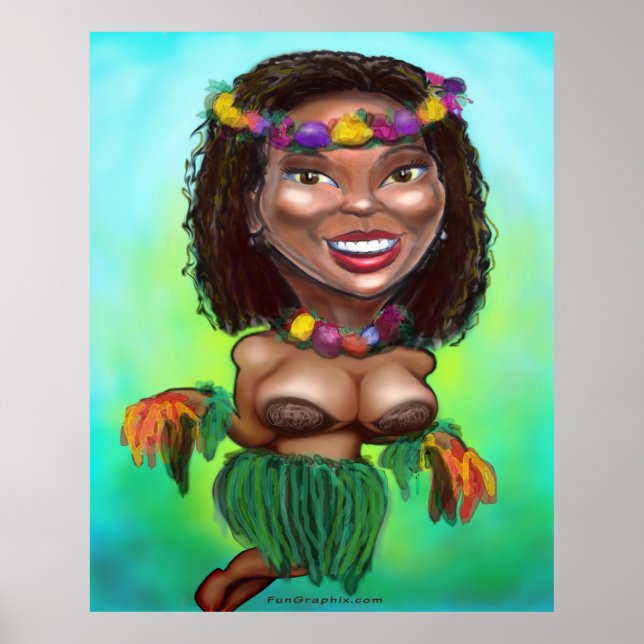 Hula Dancer Poster (Framsidan)