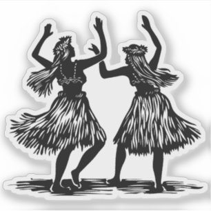 Hula Dancer vinyl-dekal Klistermärken