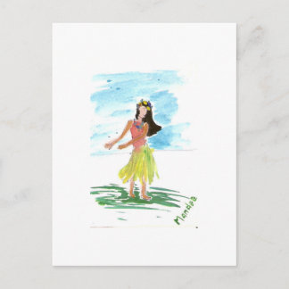 Hula Dancer Vykort
