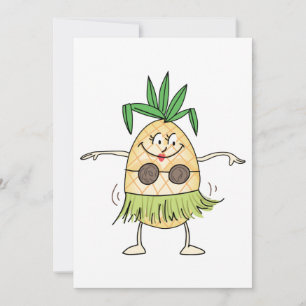 Hula Dancing Pineapple Kort