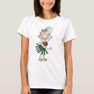 Hula Dancing Stick figur T-shirt