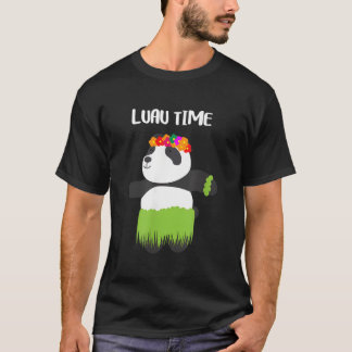 Hula Dansande Panda Hawaiiansk Luau T Shirt