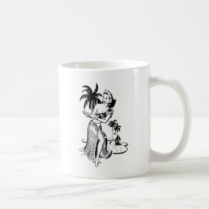 Hula flicka kaffemugg