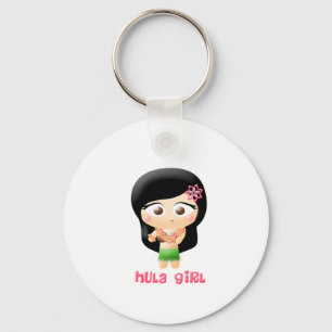 Hula flicka nyckelring