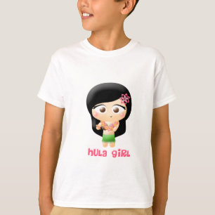 Hula flicka tee shirt