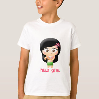 Hula flicka tee shirt