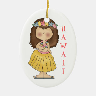 Hula Girl Hawaii ornament