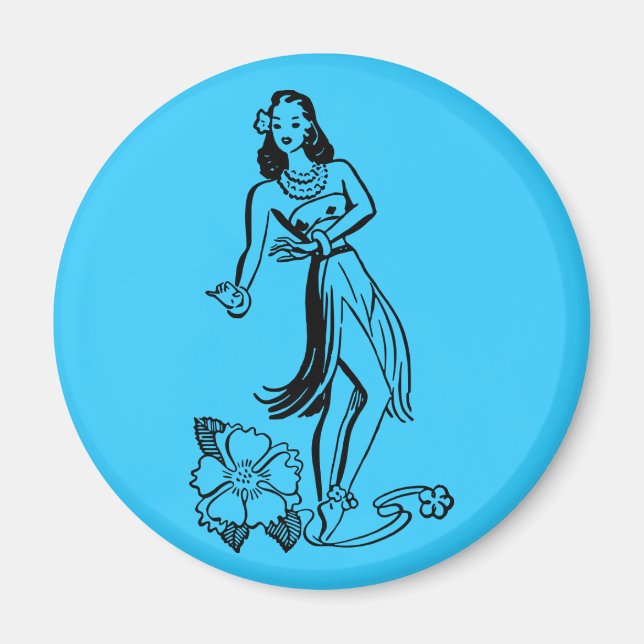 Hula Girl Magnet (Framsidan)