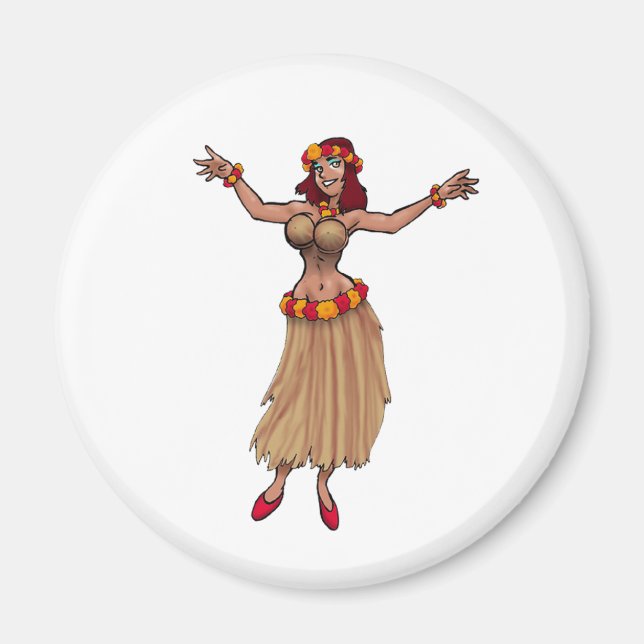Hula Girl Magnet (Framsidan)