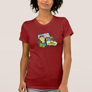 Hula Girl Mele Kalikimaka Hawaiian Julafton Teckna T-shirt