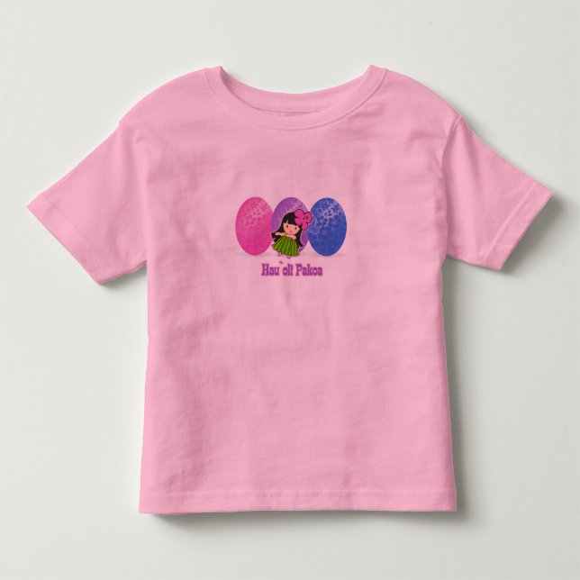 Hula Girl Påskägg Kids T-shirts (Framsida)