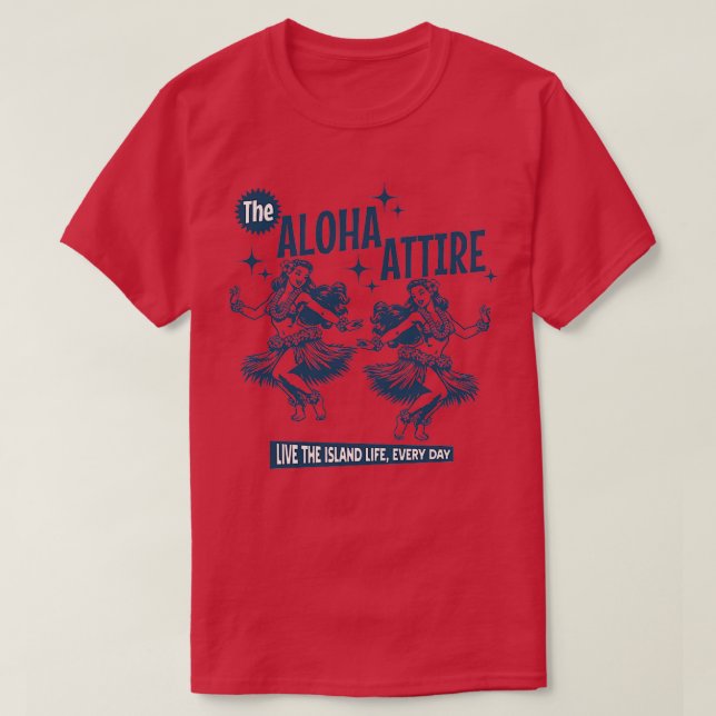 Hula Girl TShirt T Shirt (Design framsida)
