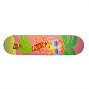 Hula handflatanflicka skateboard