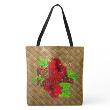 Hula hänger lös den röda hibiskusMele Kalikimaka