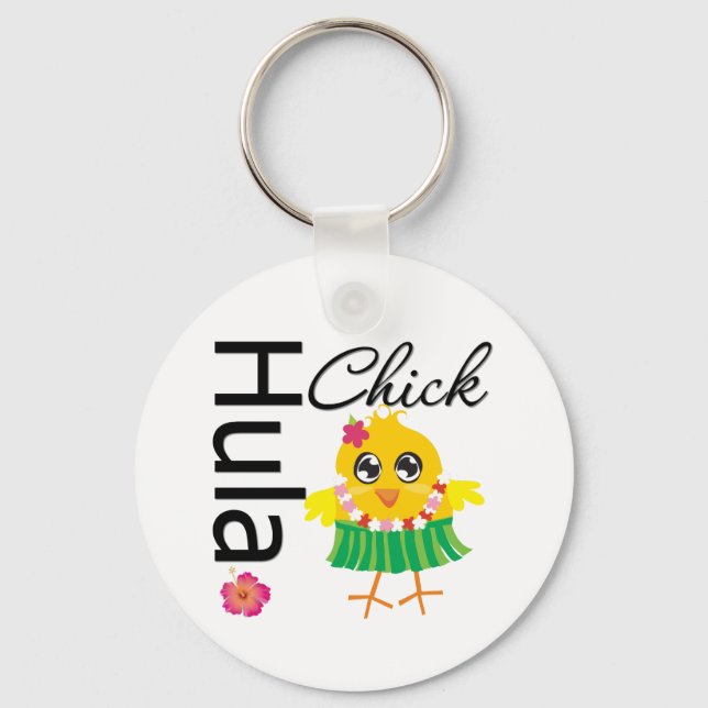 Hula Hawaii Chick Nyckelring (Framsida)