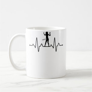 Hula Hoop Hjärtbeat Ekg Hooping Fitness Hoop Dans Kaffemugg