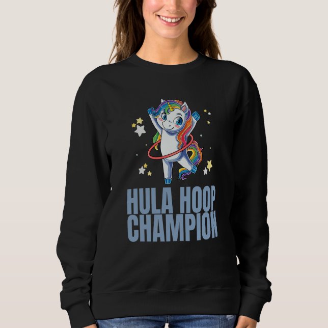 Hula Hoop Mästare Dans Träningsövning Hooper U T Shirt (Framsida)
