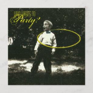 Hula-Hooper partyinbjudan Inbjudningar