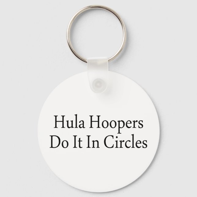 Hula Hoopers gör det i cirklar Nyckelring (Framsida)