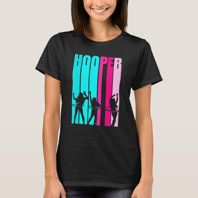 Hula Hooping Girls dansar med vägt H T Shirt (Framsida)