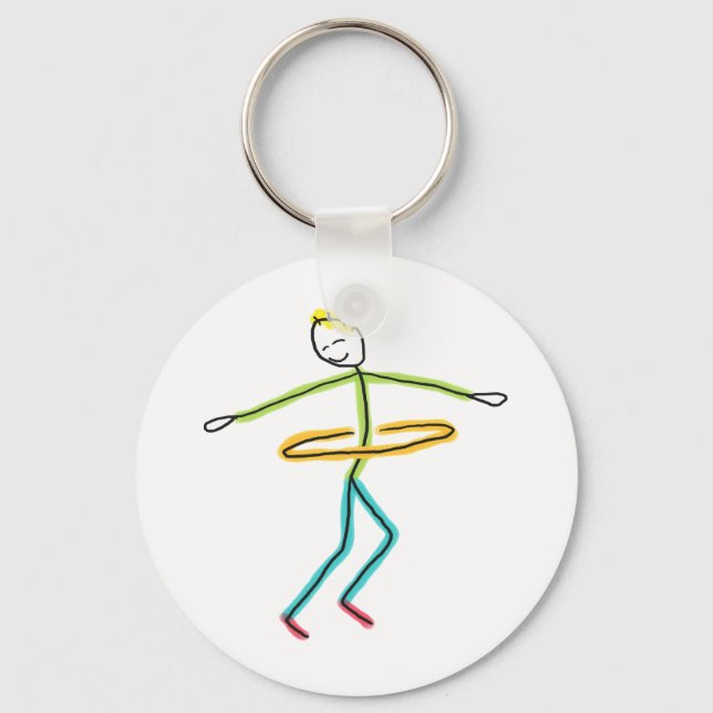 Hula Hooping Nyckelring (Framsida)