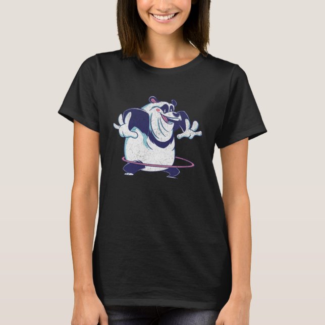 Hula Hooping Panda Bear  Sarcastic Cute Panda T Shirt (Framsida)