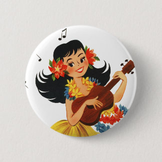 Hula Hula flicka Knapp