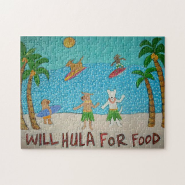 Hula Hundar Puzzle Pussel (Horisontell)