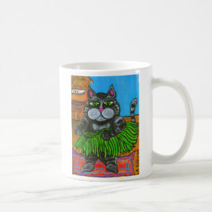Hula katt på en Tiki pubmugg Kaffemugg