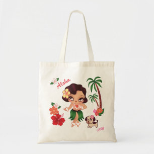 Hula Lulu Dancing- Tote by Fluff Tygkasse